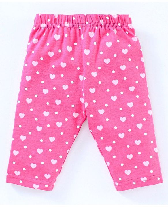 Babyhug Three Fourth Leggings Pack of 2 - Blue Pink