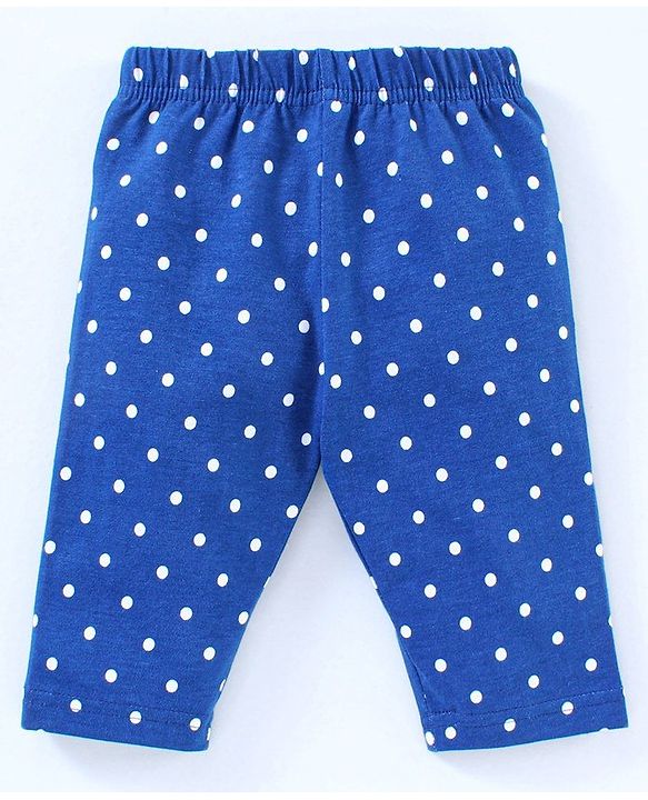 Babyhug Three Fourth Leggings Pack of 2 - Blue Pink