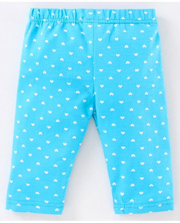 Babyhug Three Fourth Leggings Pack of 2 - Blue Red