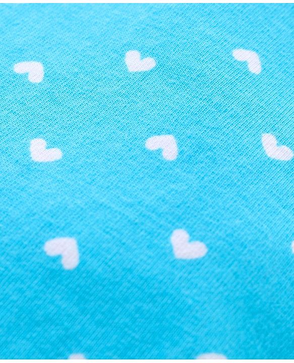 Babyhug Three Fourth Leggings Pack of 2 - Blue Red
