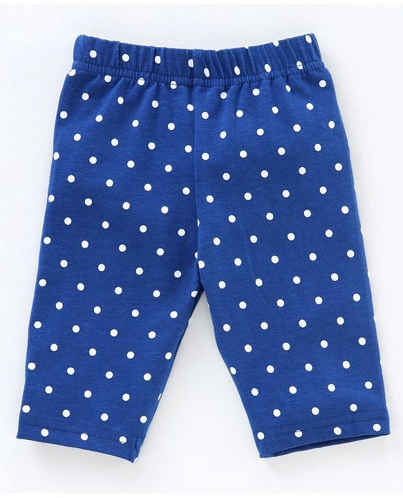 Babyhug Three Fourth Leggings Pack of 2 - Navy Blue Pink