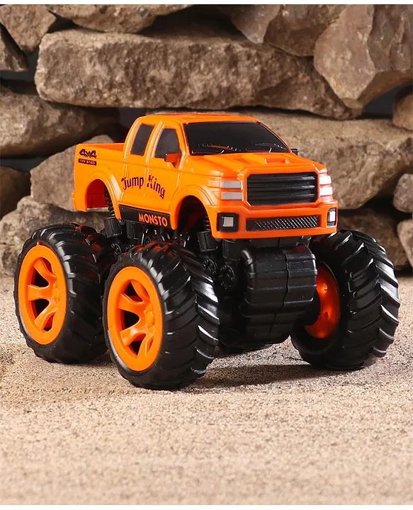 Orange monster store truck toy