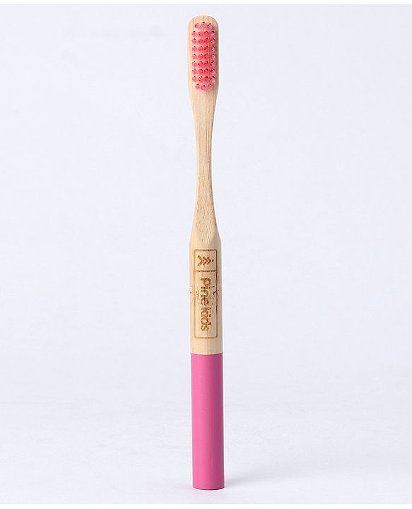 Pine Kids Bamboo Toothbrushes Pack of 4 - Multicolor