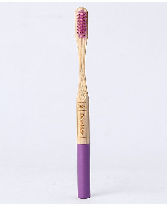Pine Kids Bamboo Toothbrushes Pack of 4 - Multicolor