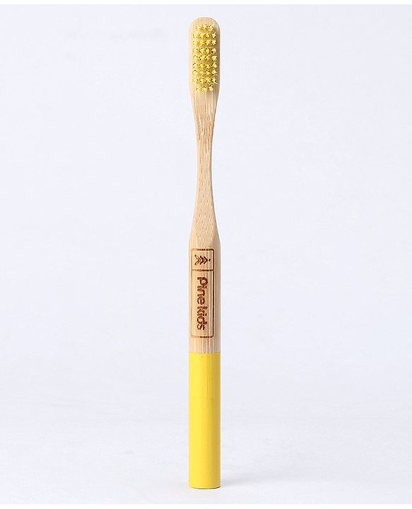 Pine Kids Bamboo Toothbrushes Pack of 4 - Multicolor