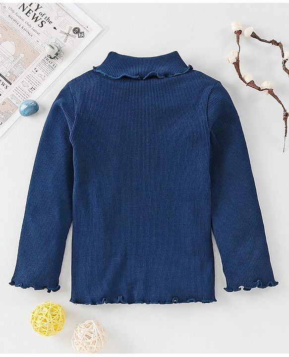 Babyhug Winter Wear Full Sleeves Top - Navy Blue