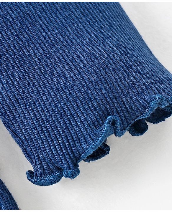 Babyhug Winter Wear Full Sleeves Top - Navy Blue