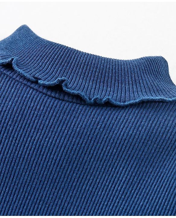 Babyhug Winter Wear Full Sleeves Top - Navy Blue