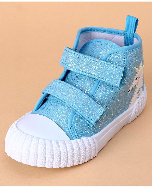 Cute Walk by Babyhug Casual Shoes Unicorn Embroidery - Blue