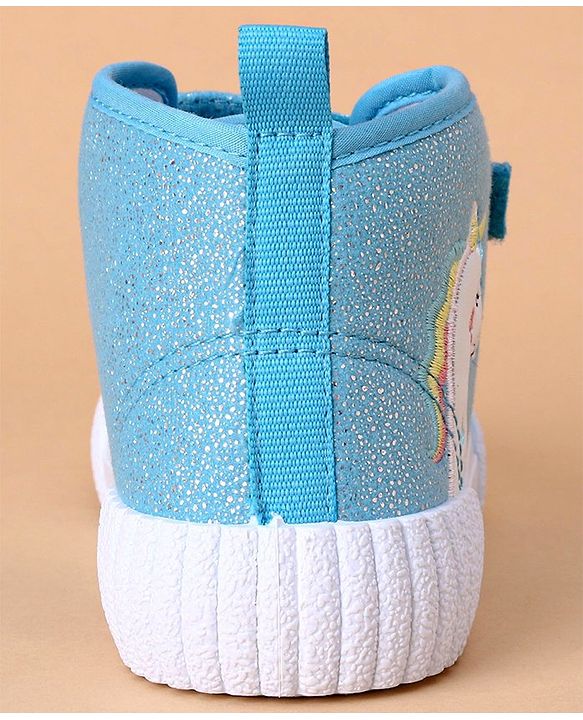 Cute Walk by Babyhug Casual Shoes Unicorn Embroidery - Blue