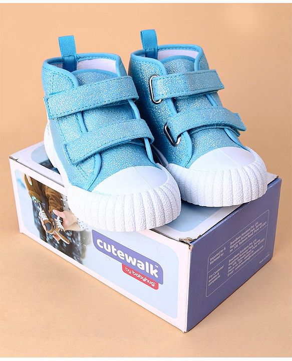 Cute Walk by Babyhug Casual Shoes Unicorn Embroidery - Blue
