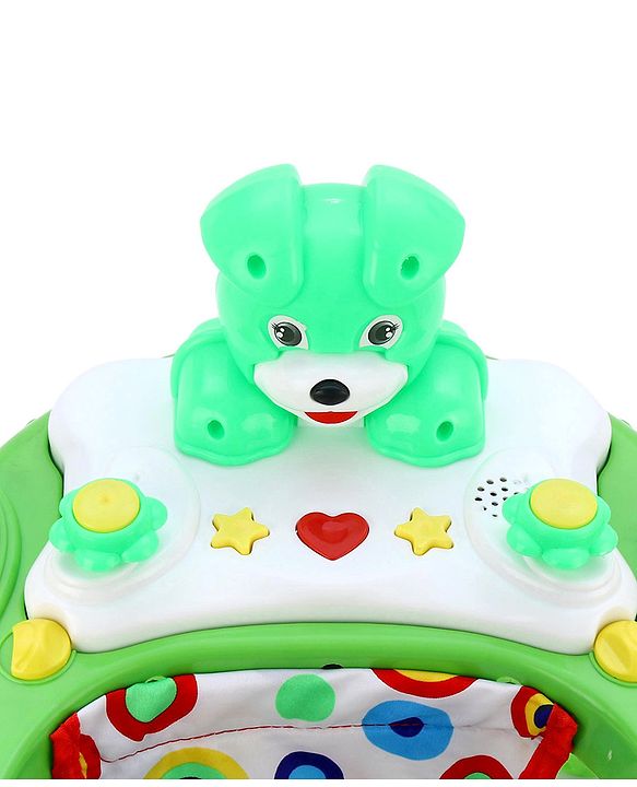 Babyhug Walker Bear Face - Green (Seat Print & Color May Vary)