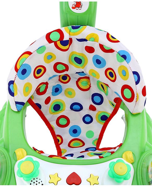 Babyhug Walker Bear Face - Green (Seat Print & Color May Vary)