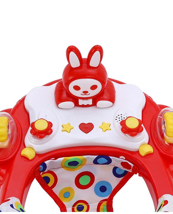 Babyhug Walker Bear Face - Red (Seat Print & Color May Vary)