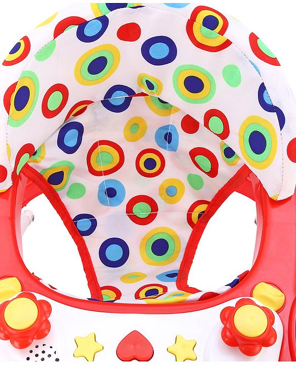 Babyhug Walker Bear Face - Red (Seat Print & Color May Vary)
