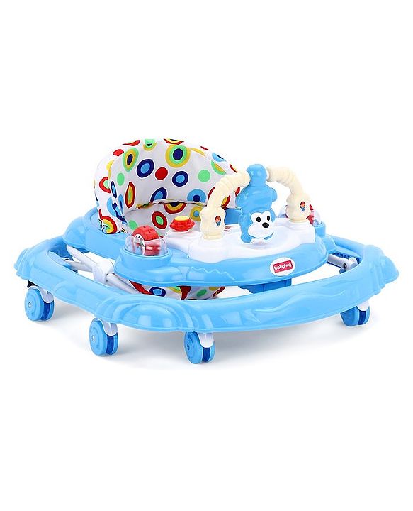 Babyhug Walker Monkey Face - Blue (Seat Print & Color May Vary)