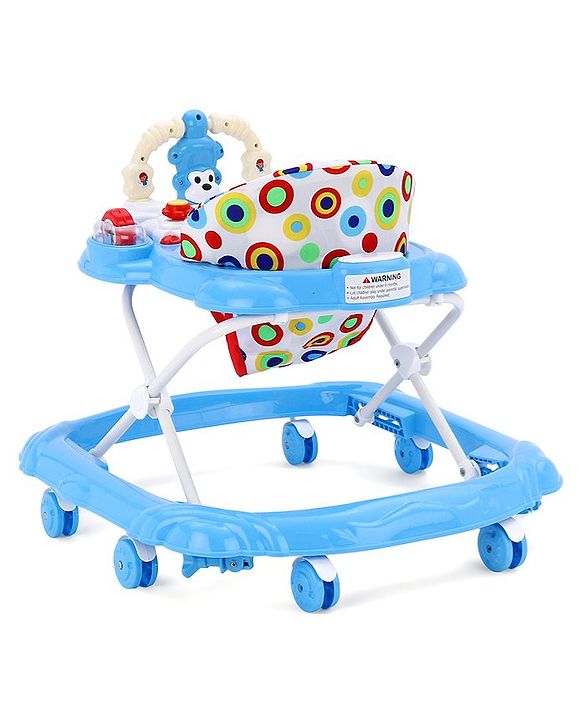Babyhug Walker Monkey Face - Blue (Seat Print & Color May Vary)