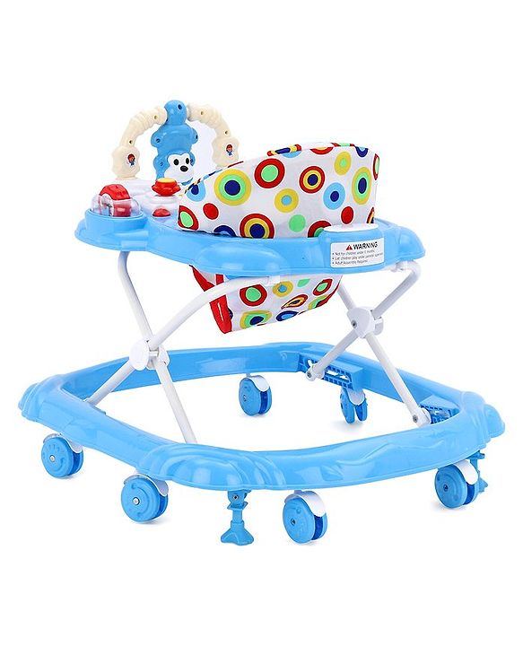 Babyhug Walker Monkey Face - Blue (Seat Print & Color May Vary)