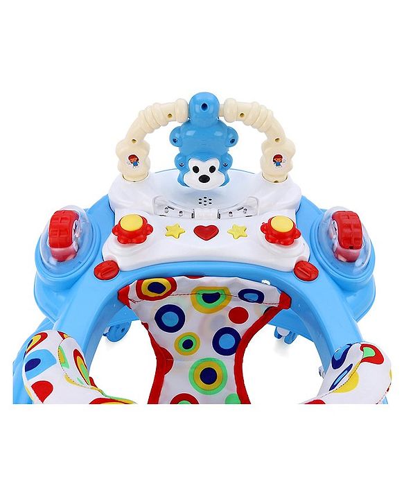 Babyhug Walker Monkey Face - Blue (Seat Print & Color May Vary)