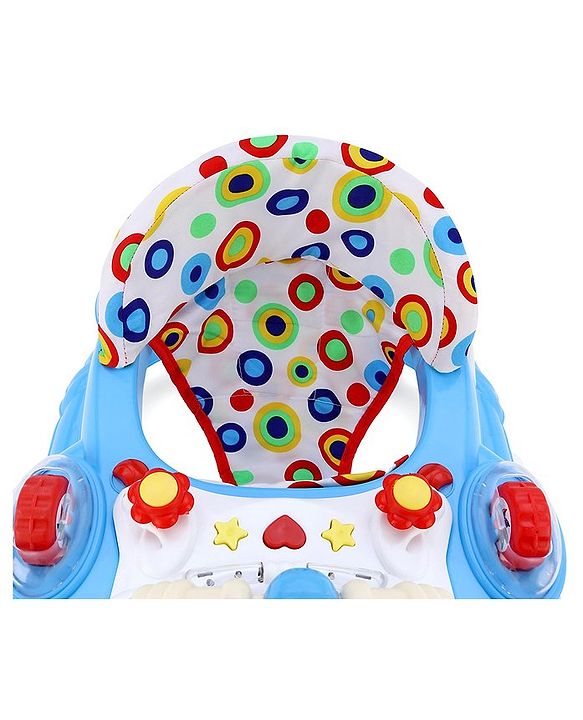 Babyhug Walker Monkey Face - Blue (Seat Print & Color May Vary)