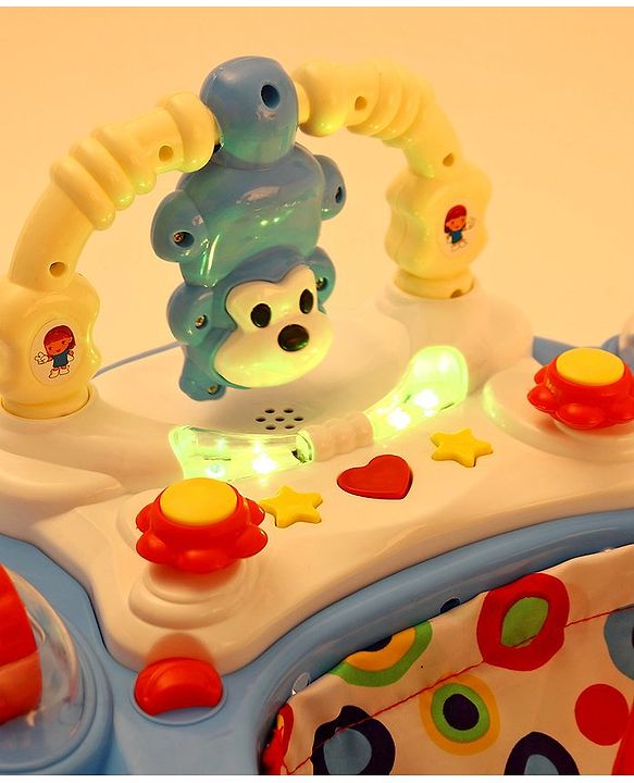 Babyhug Walker Monkey Face - Blue (Seat Print & Color May Vary)