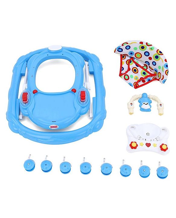 Babyhug Walker Monkey Face - Blue (Seat Print & Color May Vary)