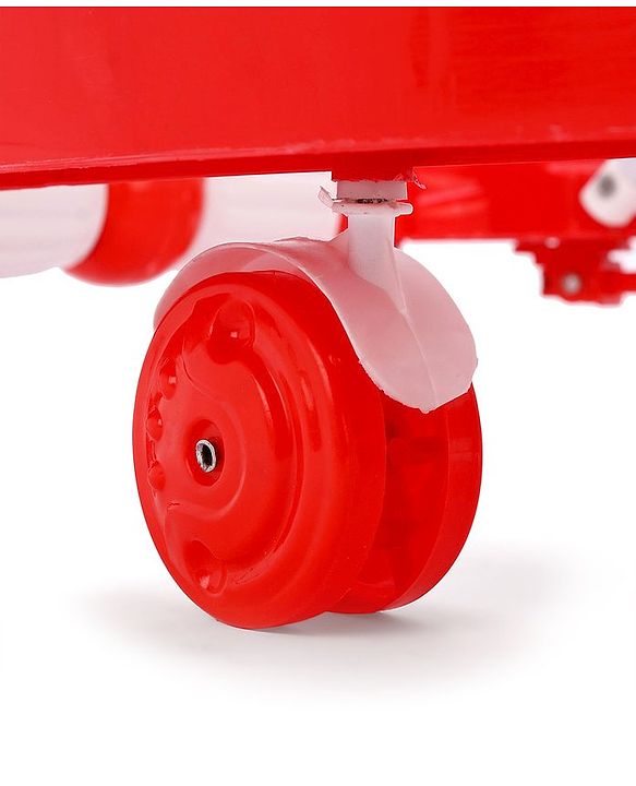 Babyhug Rabit Walker cum Rocker With Parental Push Handle - Red (Seat Print & Color May Vary)