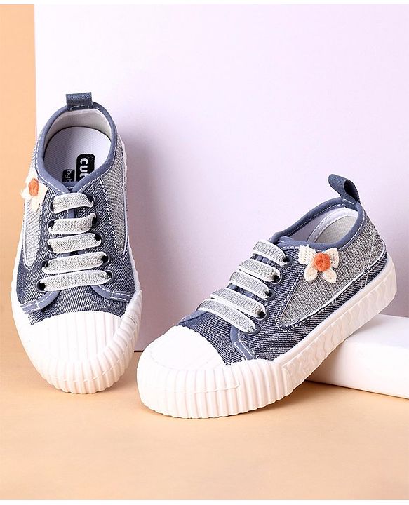 Cute Walk by Babyhug Casual Shoes With Lace - Blue