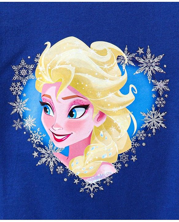 Babyhug Full Sleeve Sweatshirt Frozen Print - Blue