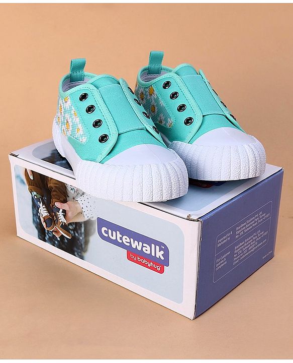 Cute Walk by Babyhug Casual Shoes - Sea Green