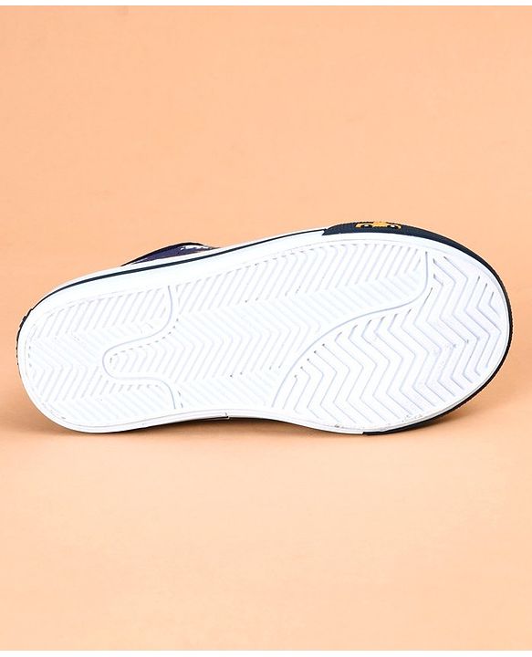 Cute Walk by Babyhug Casual Shoes Dino Print - Yellow Navy