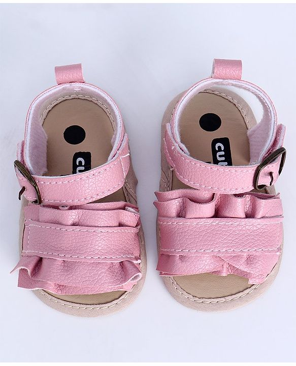 Cute Walk by Babyhug Sandals Style Booties - Pink