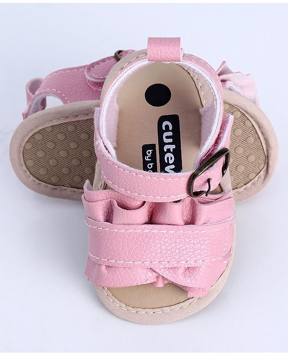 Cute Walk by Babyhug Sandals Style Booties - Pink