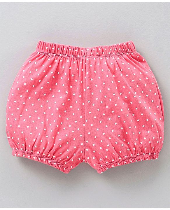 Babyhug Cotton Bloomers Striped & Printed Pack of 3 - Multicolour