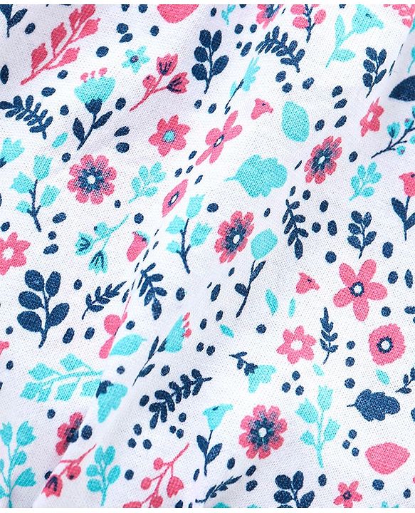 Babyhug Cotton Bloomers Striped & Printed Pack of 3 - Multicolour