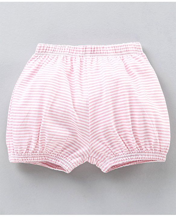 Babyhug Cotton Bloomers Striped & Printed Pack of 3 - Multicolour