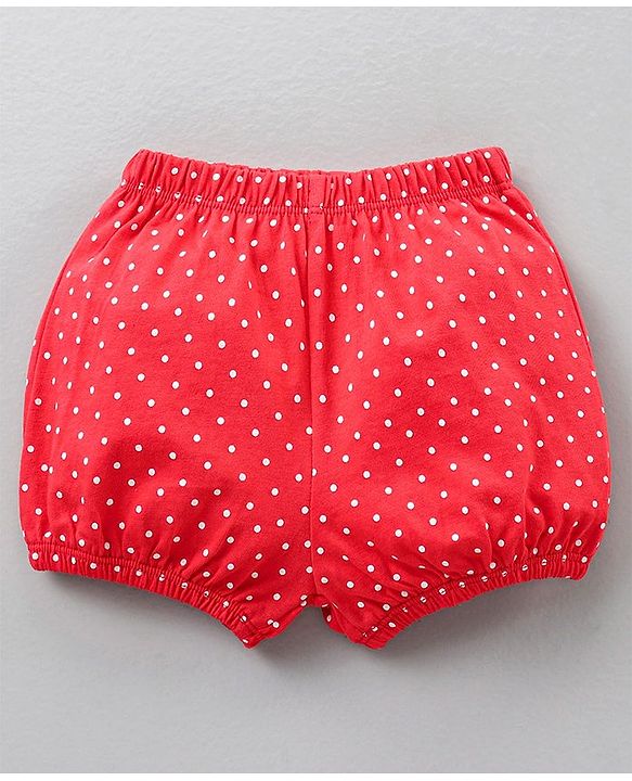 Babyhug Cotton Bloomers Polka Dot & Printed Pack of 3 - Multicolour