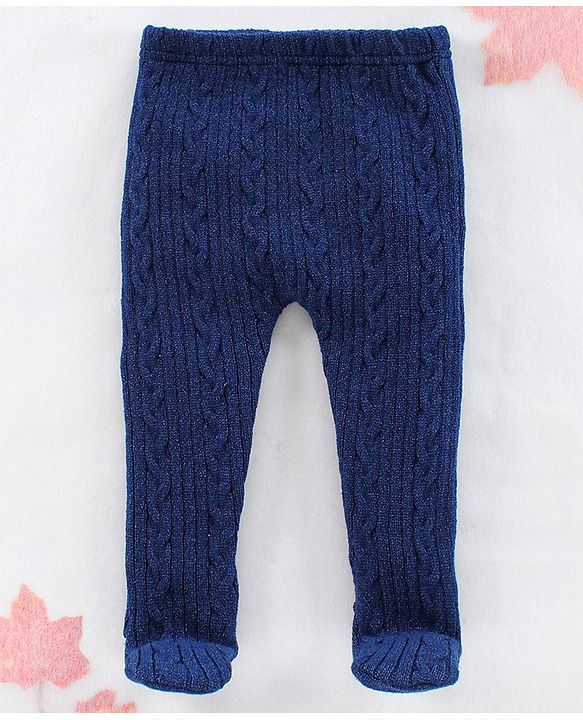 Babyhug Footed Bootie leggings - Blue