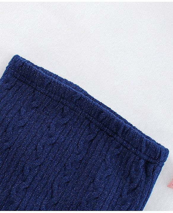 Babyhug Footed Bootie leggings - Blue