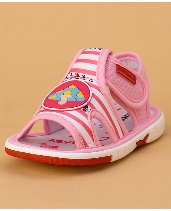 Cute Walk by Babyhug Sandals Mushroom Patch - Pink