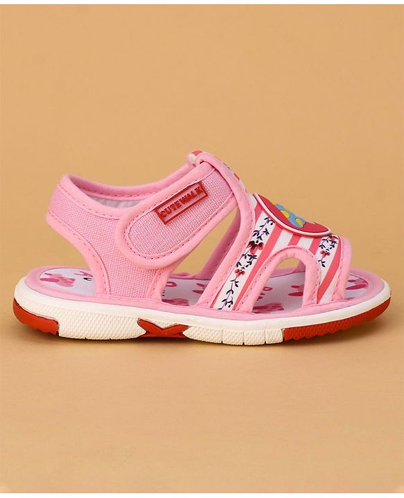 Cute Walk by Babyhug Sandals Mushroom Patch - Pink