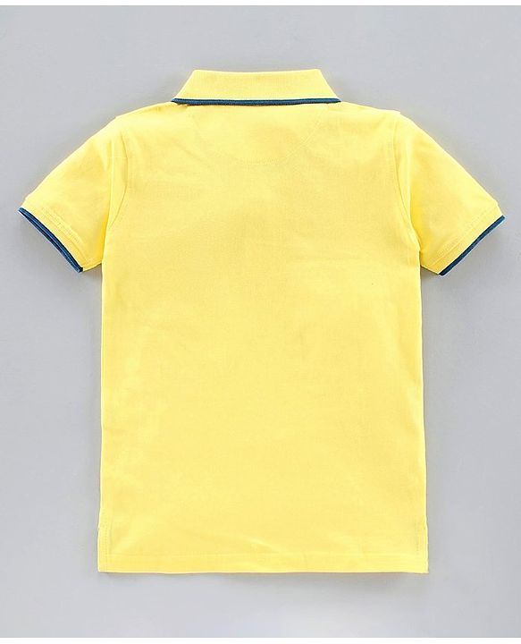 Pine Kids Half Sleeves Bio Washed T-Shirt Pack of 2 - GOLF FINCH & Fiery Red