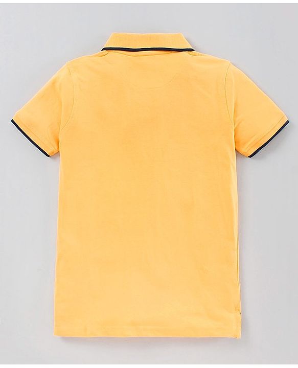 Pine Kids Half Sleeves Bio Washed T-Shirt Pack of 2 - Blue Yellow