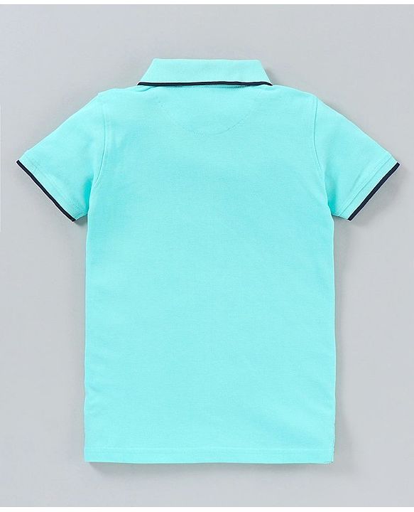 Pine Kids Half Sleeves Bio Washed T-Shirt Pack of 2 - Blue Yellow