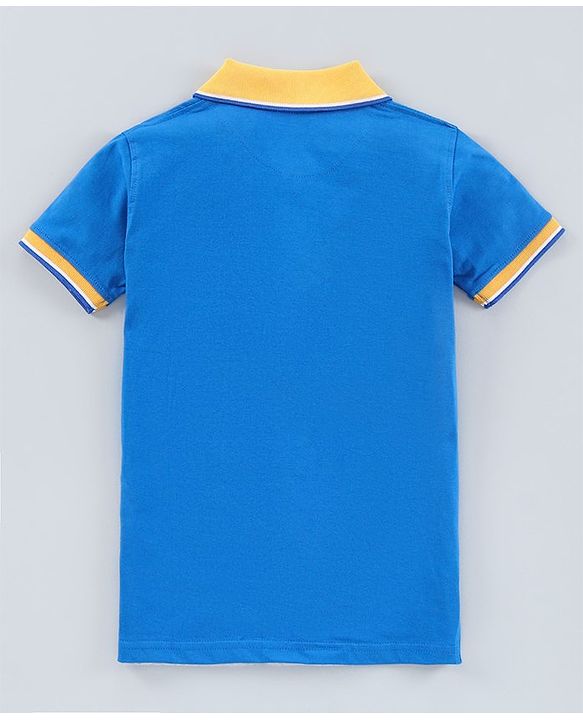 Pine Kids Biowash Half Sleeves Tee Solid Color Pack of 2  - Blue Green