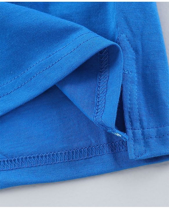 Pine Kids Biowash Half Sleeves Tee Solid Color Pack of 2  - Blue Green