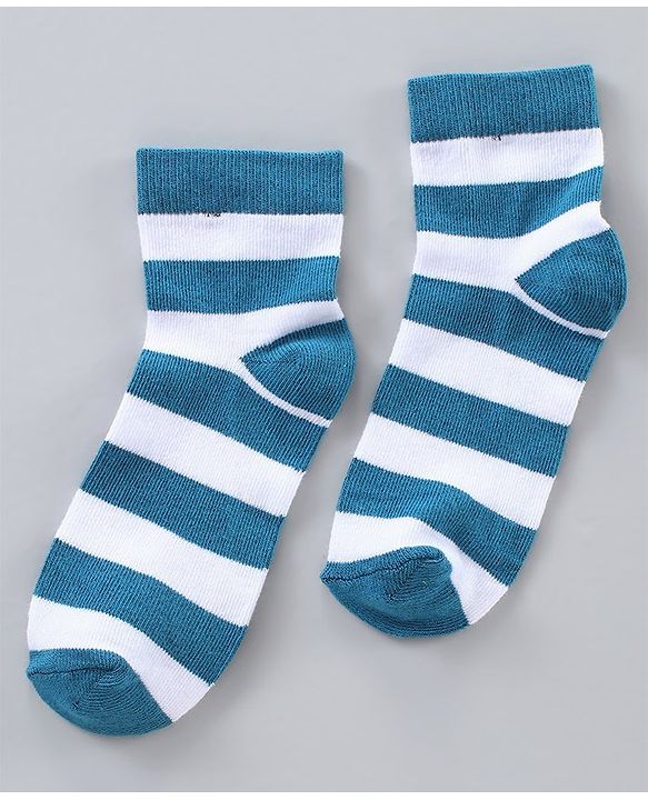 Pine Kids Anti Microbial Wash Striped Socks Set of 5 - Multicolour
