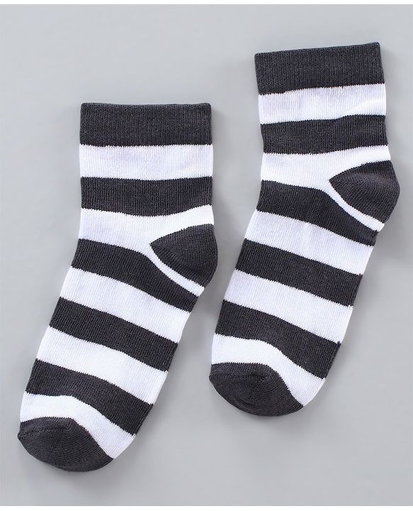 Pine Kids Anti Microbial Wash Striped Socks Set of 5 - Multicolour
