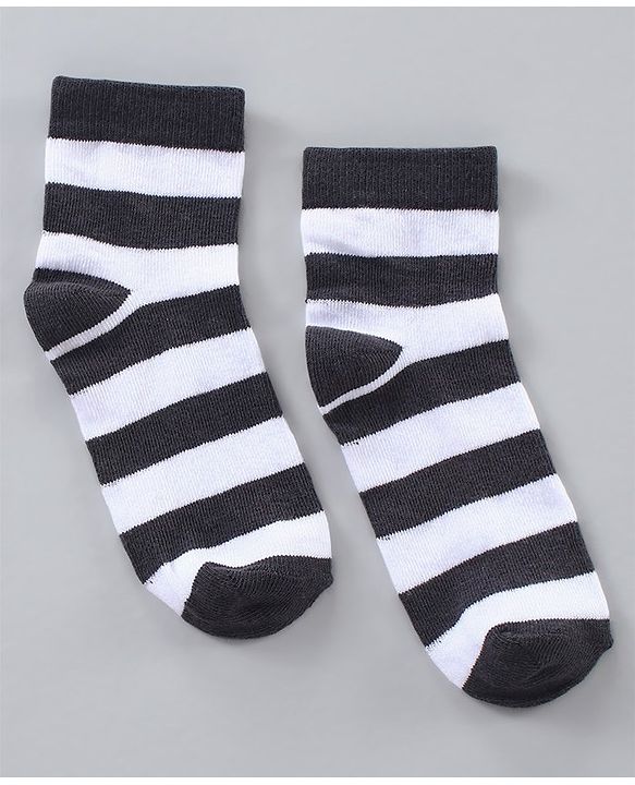 Pine Kids Anti Microbial Wash Striped Socks Set of 5 - Multicolour