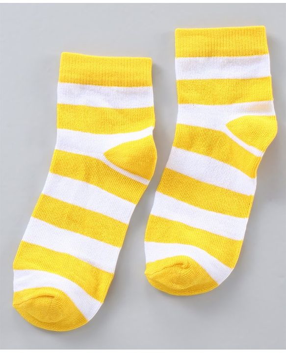 Pine Kids Anti Microbial Wash Striped Socks Set of 5 - Multicolour